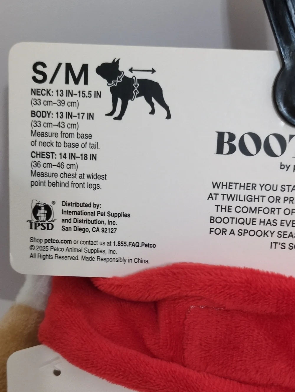 NWT Bootique 2-Piece Butcher Dog Costume Set S/M Bloody Apron & Meat Scarf Pet